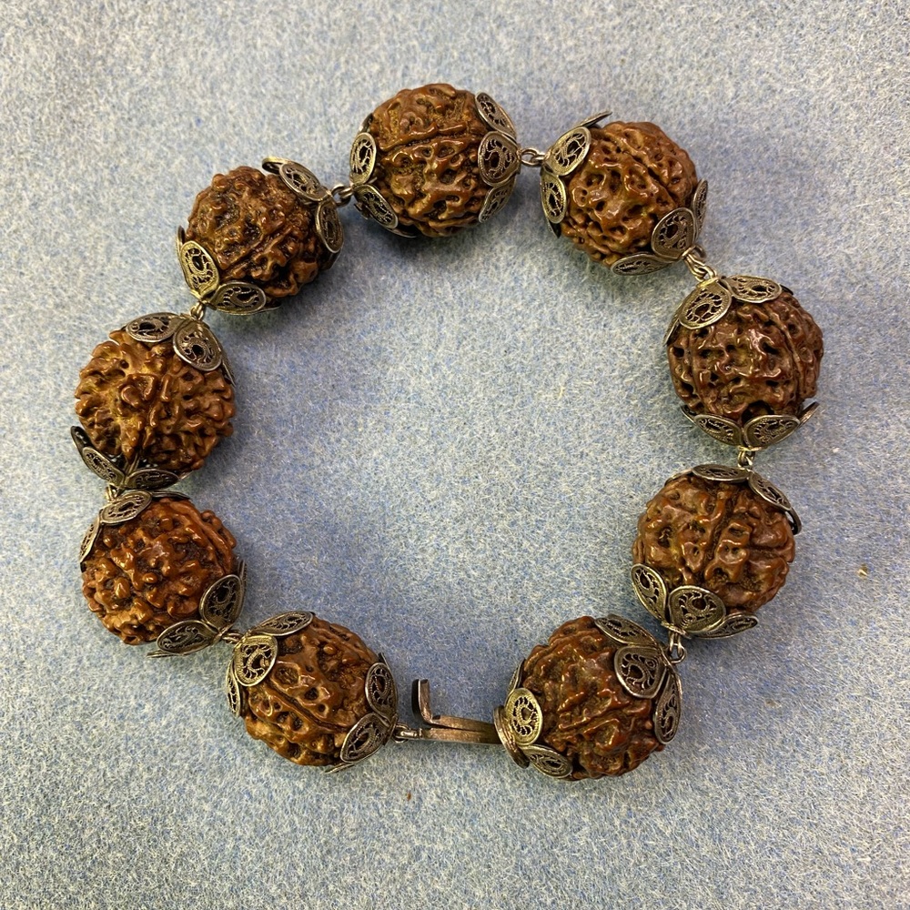 Vintage 5-mukhi Rudraksha well-being bracelet, ancient healing power